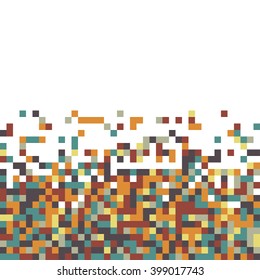 abstract square pixel mosaic background