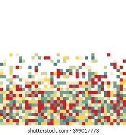 abstract square pixel mosaic background