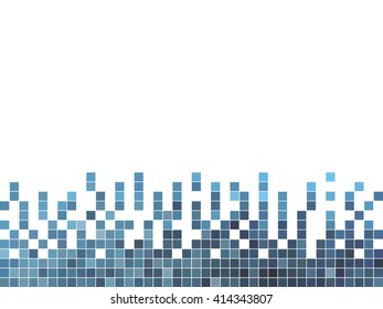 abstract square pixel mosaic background