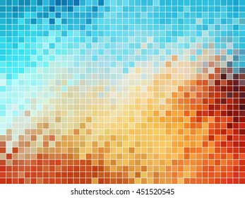 abstract square pixel mosaic background