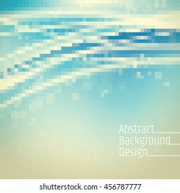 abstract square pixel mosaic background