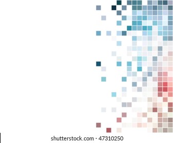 abstract square pixel mosaic background