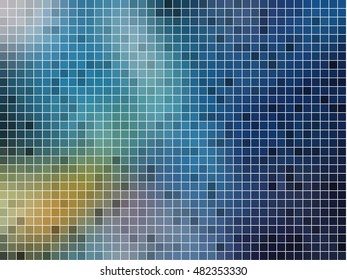 abstract square pixel mosaic background