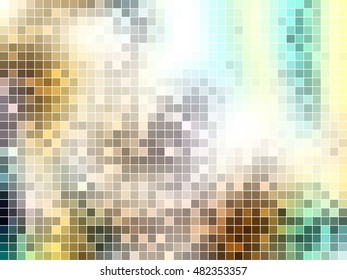 abstract square pixel mosaic background