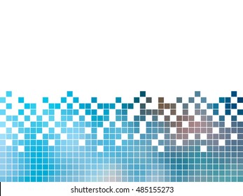 abstract square pixel mosaic background