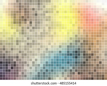 abstract square pixel mosaic background