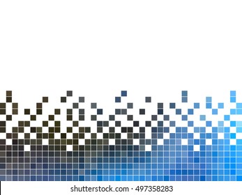 abstract square pixel mosaic background