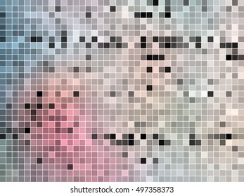 abstract square pixel mosaic background