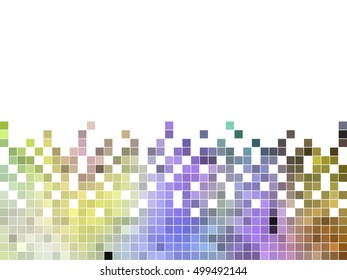 abstract square pixel mosaic background