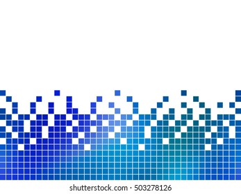 abstract square pixel mosaic background