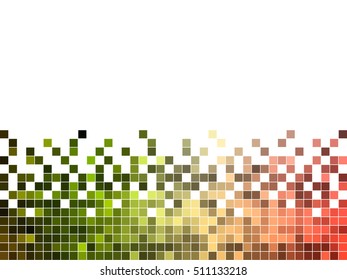 abstract square pixel mosaic background