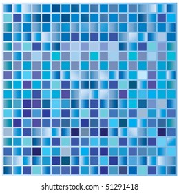 Abstract square pixel mosaic background