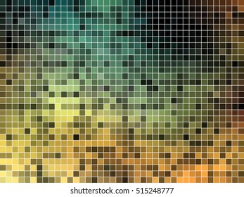 abstract square pixel mosaic background