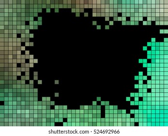 abstract square pixel mosaic background