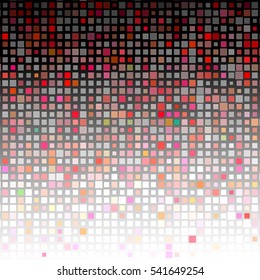 Abstract square pixel mosaic background.