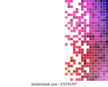 abstract square pixel mosaic background