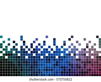 abstract square pixel mosaic background