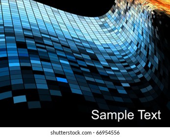 abstract square pixel mosaic background