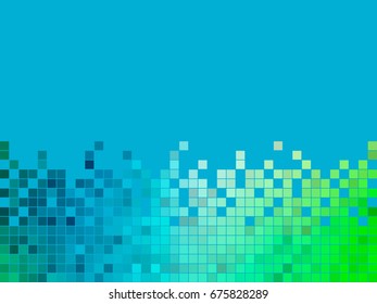 abstract square pixel mosaic background
