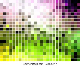 abstract square pixel mosaic background