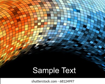 abstract square pixel mosaic background