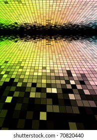 abstract square pixel mosaic background