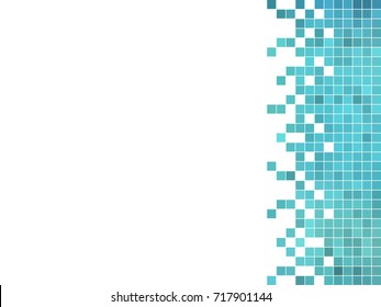 Abstract Square Pixel Mosaic Background
