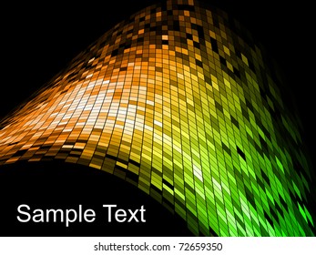 abstract square pixel mosaic background