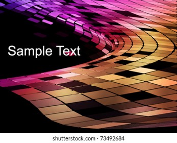 abstract square pixel mosaic background