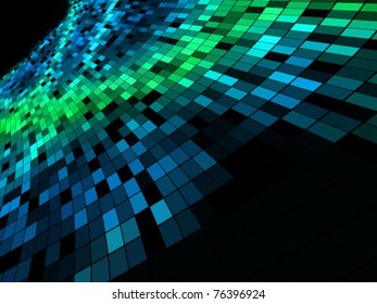 abstract square pixel mosaic background