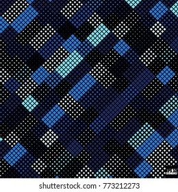 Abstract square pixel mosaic background. Eps10 Vector illustration