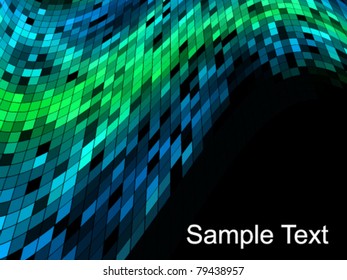 abstract square pixel mosaic background