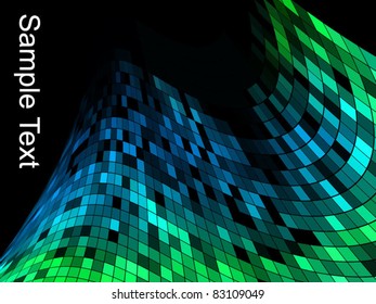 abstract square pixel mosaic background