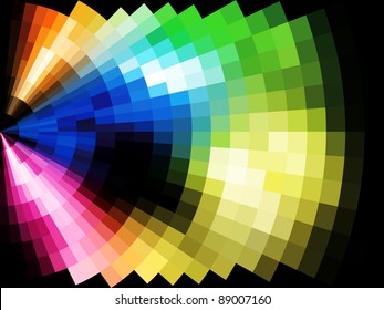 abstract square pixel mosaic background
