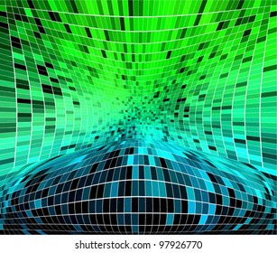 abstract square pixel mosaic background