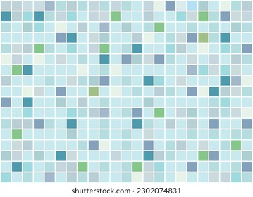 Abstract square pixel tiles mosaic pattern,Minimalist blue cube and Block Background,vector illustration design.