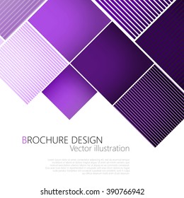 Abstract square purple background. Vector Illustration. Clip-art