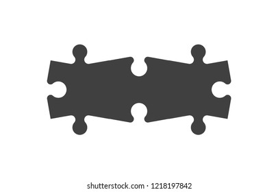 Abstract square puzzle presentation. Abstract puzzle infographic template explanatory text field for business statistics. Vector one piece puzzles illustration. Section compare service banner