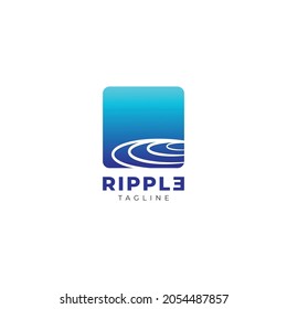 Abstract Square Ripple Business Logo Design Template