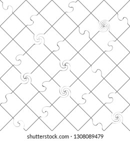 Abstract square seamless pattern. Fashion graphic background design. Modern stylish abstract texture. Monochrome template for prints, textiles, wrapping, wallpaper, website etc. Vector illustration