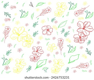 abstract square seamless patterns with flowers vector background design and creative. Retro floral vector background surface design, textile