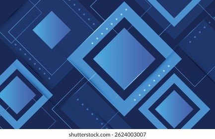 Abstrait, arrière-plan carré à l'aquarelle bleu