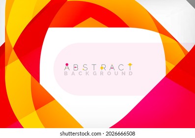Abstract square shape with overlapping waves, minimal geometric background. Vector Illustration For Wallpaper, Banner, Background, Landing Page