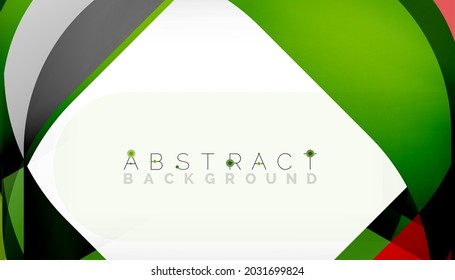 Abstract square shape with overlapping waves, minimal geometric background. Vector Illustration For Wallpaper, Banner, Background, Landing Page