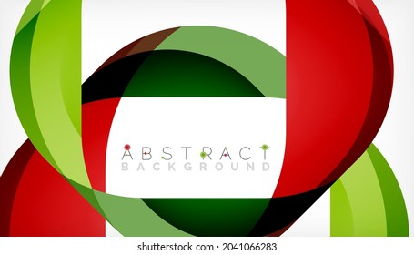 Abstract square shape with overlapping waves, minimal geometric background. Vector Illustration For Wallpaper, Banner, Background, Landing Page