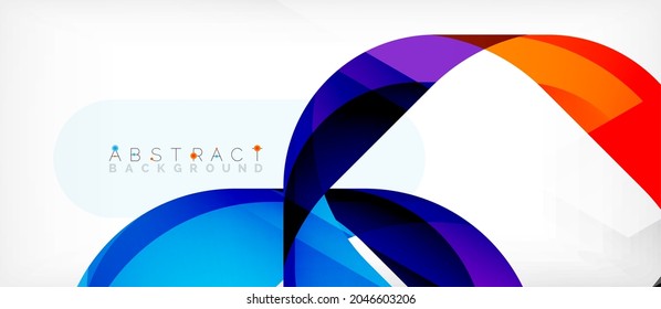 Abstract square shape with overlapping waves, minimal geometric background. Vector Illustration For Wallpaper, Banner, Background, Landing Page