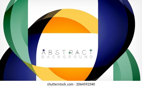 Abstract square shape with overlapping waves, minimal geometric background. Vector Illustration For Wallpaper, Banner, Background, Landing Page