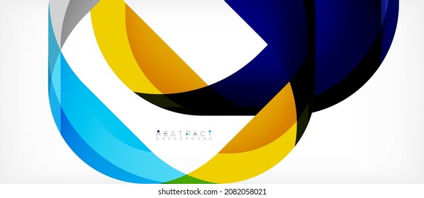 Abstract square shape with overlapping waves, minimal geometric background. Vector Illustration For Wallpaper, Banner, Background, Landing Page