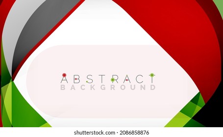 Abstract square shape with overlapping waves, minimal geometric background. Vector Illustration For Wallpaper, Banner, Background, Landing Page