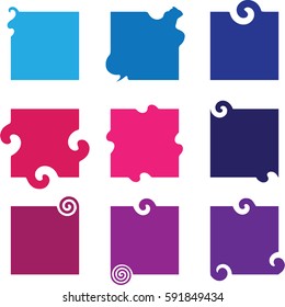 abstract square shapes / vector elements